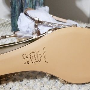 nina franya wedge sandal gold